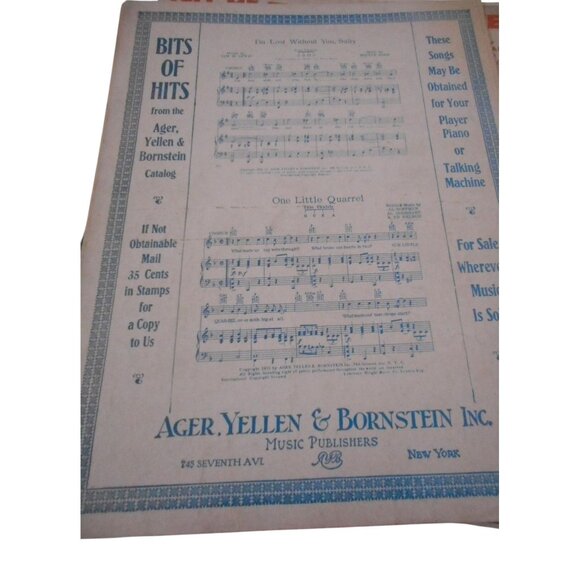 Vintage Sheet Music c 1932 Auf Wiedersehen my dear Piano voice - Picture 4 of 4